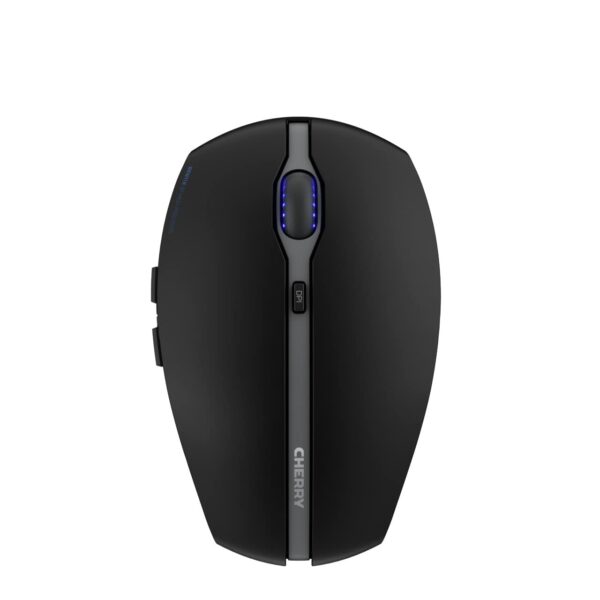 CHERRY GENTIX BT Wireless Bluetooth Mouse Multi-Device Function for up to 3 Devices Switchable Resolution (1000/2000 dpi) Battery-Operated Black