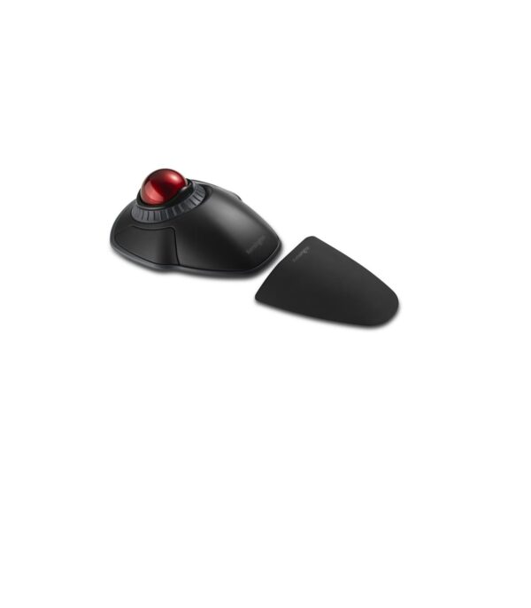 Kensington Orbit Wireless Trackball with Scroll Ring Professional Computer Mouse Bluetooth (24GHz Wireless) Optical Tracking & AES Encryption Security Left or Right Handed - Black (K70992WW)