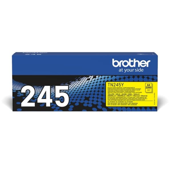 BROTHER TN-245Y Toner Cartridge Yellow Single Pack High Yield Includes 1 x Genuine Supplies