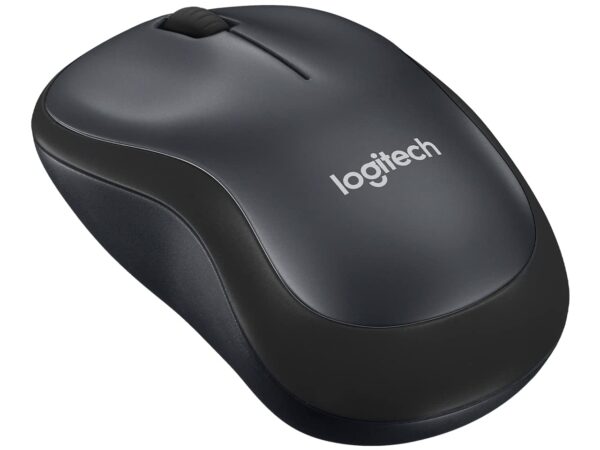 Logitech M220 SILENT Wireless Mouse 24 GHz with USB Receiver 1000 DPI Optical Tracking 18-Month Battery Ambidextrous Compatible PC Mac Laptop - Black