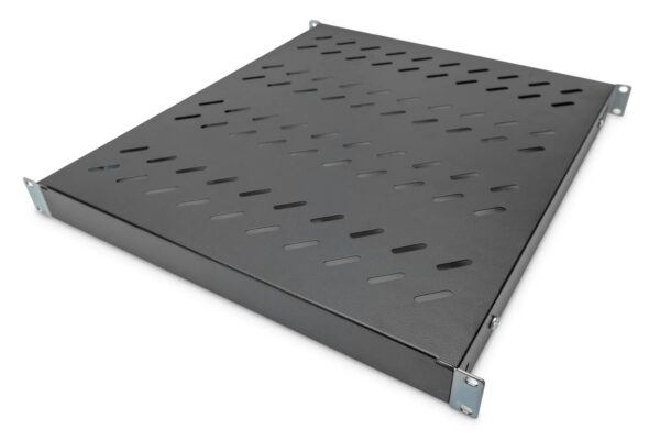 Digitus Shelf - Variable depth For fixed installation 19-inch 1U Load capacity 50 kg network cabinets & server From 800 mm cabinet Black