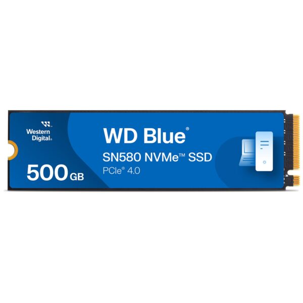 Western Digital Blue SN580 500GB M2 2280 NVMe SSD PCIe Gen4 up to 4150 MB/s read speed Includes Acronis True Image for