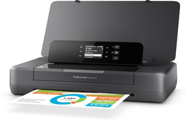 HP 2M32H38 Officejet 200 Colour Wireless Mobile Printer Black