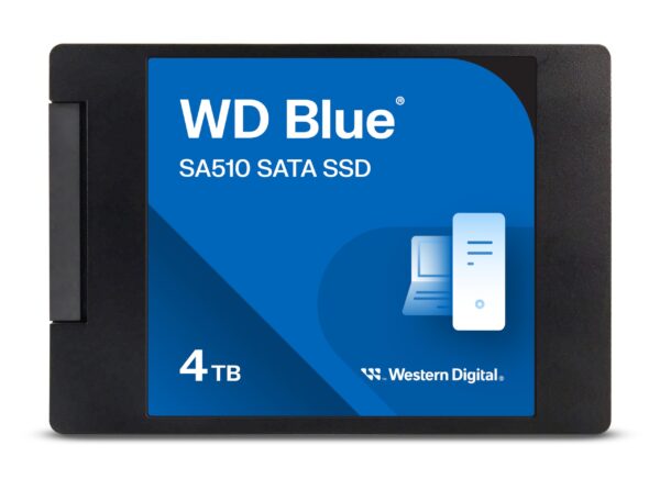 Western Digital Blue SA510 4TB SSD 25" SATA up to 560 MB/s Includes Acronis True Image for Disk & Cloning Migration Flexible backup recovery ransomware protection