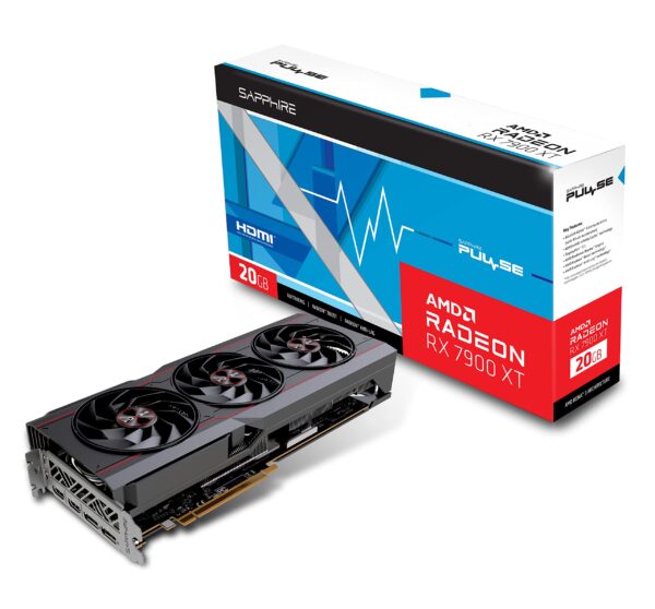 Sapphire 11323-02-20G Pulse AMD Radeon RX 7900 XT Gaming Graphics Card with 20GB GDDR6 RDNA 3