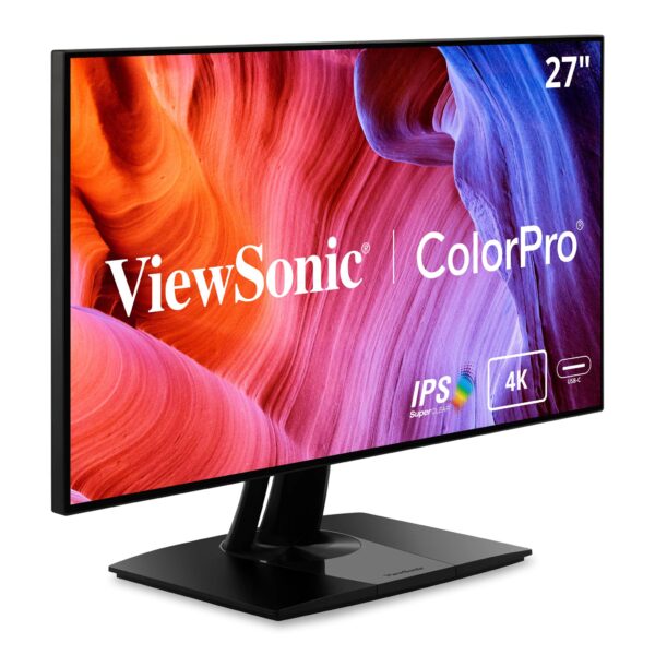 ViewSonic VP2768a-4K 27-inch 2160p UHD Professional Monitor 100 sRGB Pantone Validated Colour Blindness Mode USB Type-C HDMI DisplayPort Ethernet For Graphic Design Photo & Video Editing