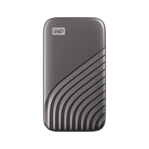 Western Digital 1TB My Passport Portable SSD External NVMe Solid State Drive USB-C up to 1050 MB/s Works with PC Xbox and Playstation 2-meters drop resistance Space Grey
