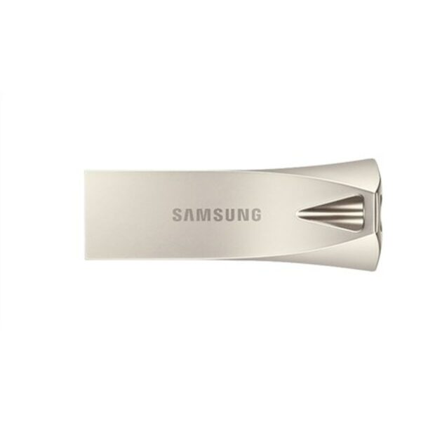 Samsung BAR Plus USB Flash Drive Type-A 512 GB 400 MB/s Read 110 Write Durable 32 Memory Stick with Key Ring Champagne Silver MUF-512BE3/APC