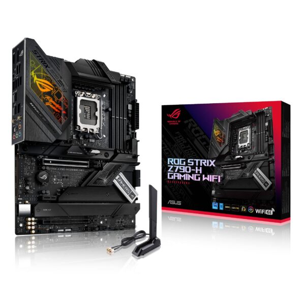 ASUS ROG STRIX Z790-H GAMING WIFI Intel Z790 1700 ATX 4 DDR5 HDMI DP Wi-Fi 6E 25G LAN PCIe5 RGB 4x M2 Black