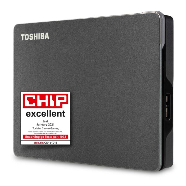 Toshiba 1TB Canvio Gaming - Portable External Hard Drive compatible with most PlayStation Xbox and PC consoles USB 32 Gen 1 Technology Black (HDTX110EK3AA)